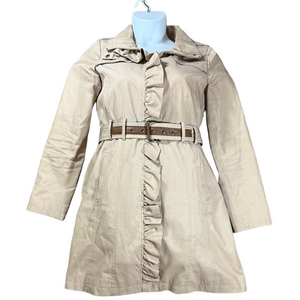 Guess Beige Ruffle Trench Coat SKU1421